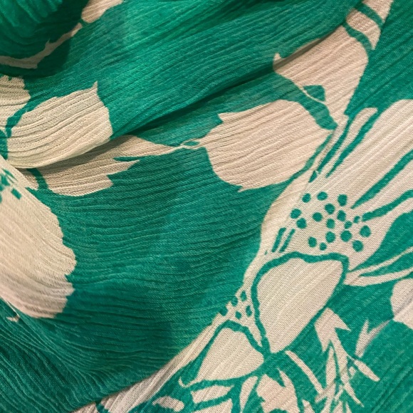 Vintage Vera Mont Paris Green Floral Maxi Dress - Picture 11 of 16